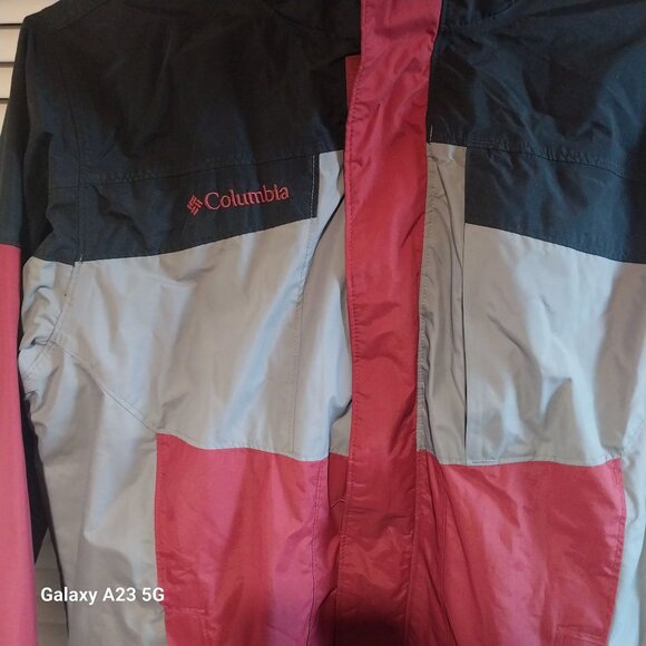 Columbia Mens Bugaboo Interchange Jacket Medium Red & Gray Waterproof - Picture 8 of 13